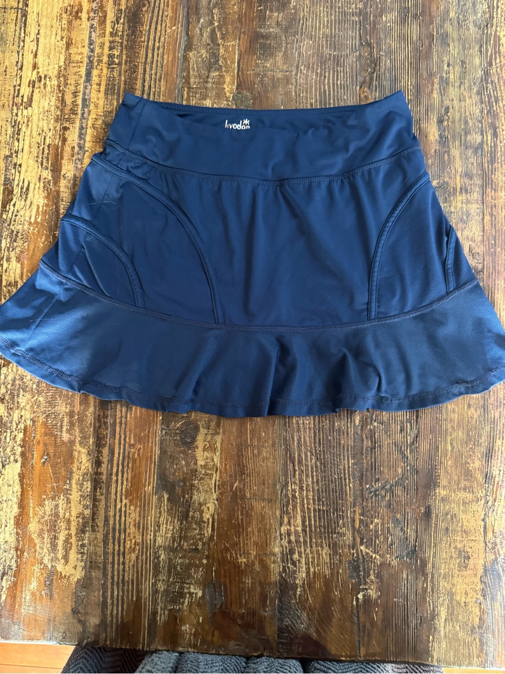 Kyodan Navy Flared Athletic Skort with Ruffle Hem